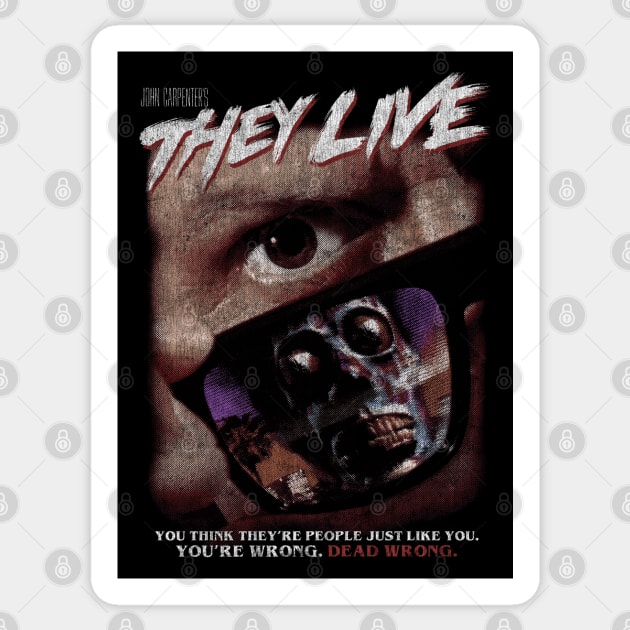 They Live, John carpenter, horror Sticker by StayTruePonyboy